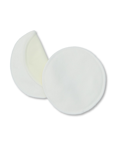 One pair of off-white washable bra pads.